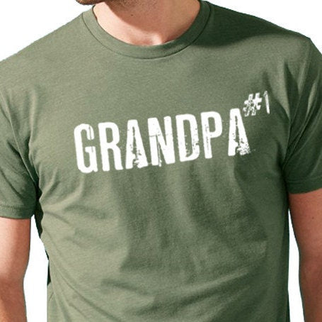 Grandpa Gift - GRANDPA #1 Funny Shirt Men Husband Gift - Fathers Day Gift - Grandpa Shirt Grand Dad Grandpa Gift Papa Gift - eBollo.com