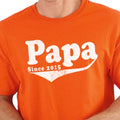 Father's Day Gift Papa Since 2015 Mens T shirt Dad Gift Shirta Husband Gift Funny Tshirt New Dad for Awesome Dad - eBollo.com