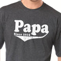 Papa Shirt | Papa Since 2015 Papa Gift - Fathers Day Gift - Birthday Gift - Mens shirt - Dad Shirt - Custom Shirt - New Dad Shirt - eBollo.com