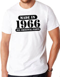 Fathers Day Gift, Made in 1966 ( ANY YEAR) all original parts Mens T shirt Dad Gift Father Gift Dad Shirt Funny T shirt - eBollo.com