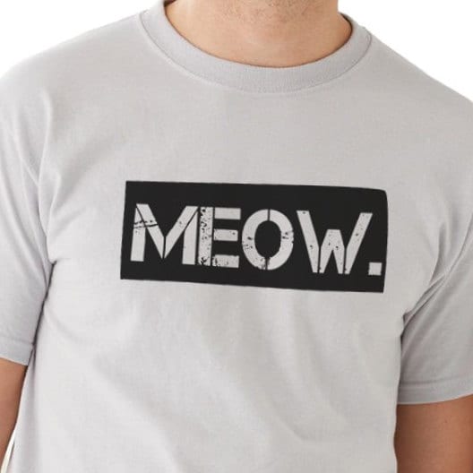 Husband Gift | MEOW Mens T shirt - Fathers Day Gift - Wife Gift - Cats Lovers - Funny T-shirt Cool Shirt Meow Graphic Shirt - eBollo.com